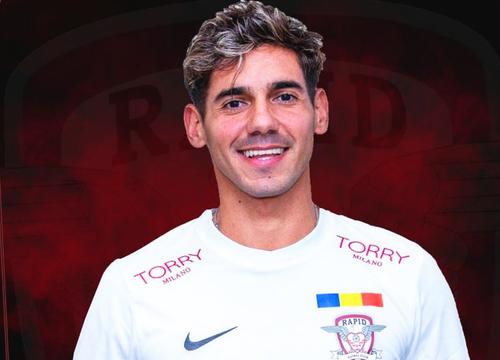 Rapid l-a transferat pe fundașul dreapta argentinian Matias Perez Acuna (27 de ani).