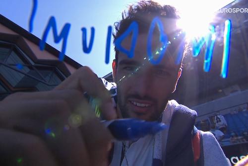 Mesajul inedit al lui Berrettini / Captură Eurosport