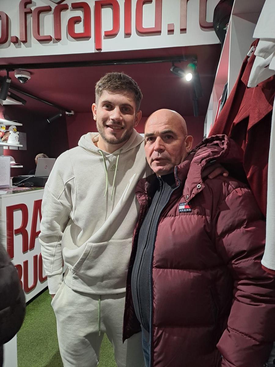 Paul Iacob, alături de suporterul Mihai Mari Tradiție reluată după 35 de ani » Rapid a vândut din nou bilete de meci în Gara de Nord