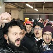 Peluza Nord Rapid la meciul cu Metaloglobus / foto: Andrei Furnigă (GSP.ro)