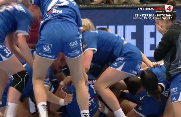 Se întâmplă o dată în viață! Handbalistele Rapidului sărbătoreau deja victoria din European League, dar a urmat o acțiune miraculoasă