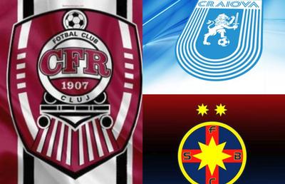 GSP a făcut două simulări pe lupta la titlu în Liga 1 » În ambele scenarii, aceeași campioană din trioul FCSB - CFR Cluj - Craiova!