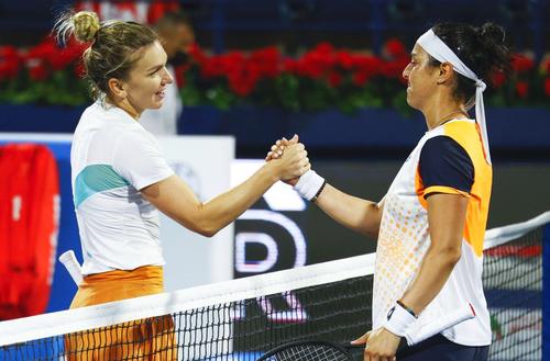 Simona Halep (30 de ani, 23 WTA) a învins-o pe tunisianca Ons Jabeur (27 de ani, 10 WTA), scor 6-4, 6-3, și s-a calificat în semifinalele turneului de la Dubai! / FOTO: Imago-Images