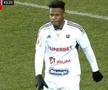 Chindia - U Cluj. Mamadou Thiam (27 de ani), atacantul lui ardelenilor, a marcat un gol superb împotriva Chindiei Târgoviște/ foto: captură Orange Sport
