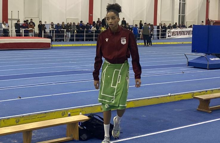 Jennifer Dossey, la Campionatul Național de Atletism (17 februarie 2024) / FOTO: GSP.ro