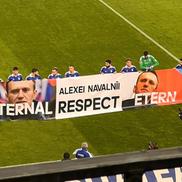 Minut de reculegere la FCU Craiova - CFR Cluj pentru Alexei Navalny