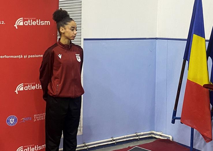 Jennifer Dossey, la Campionatul Național de Atletism (17 februarie 2024) / FOTO: GSP.ro