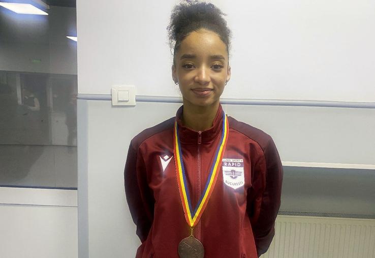 Jennifer Dossey, la Campionatul Național de Atletism (17 februarie 2024) / FOTO: GSP.ro