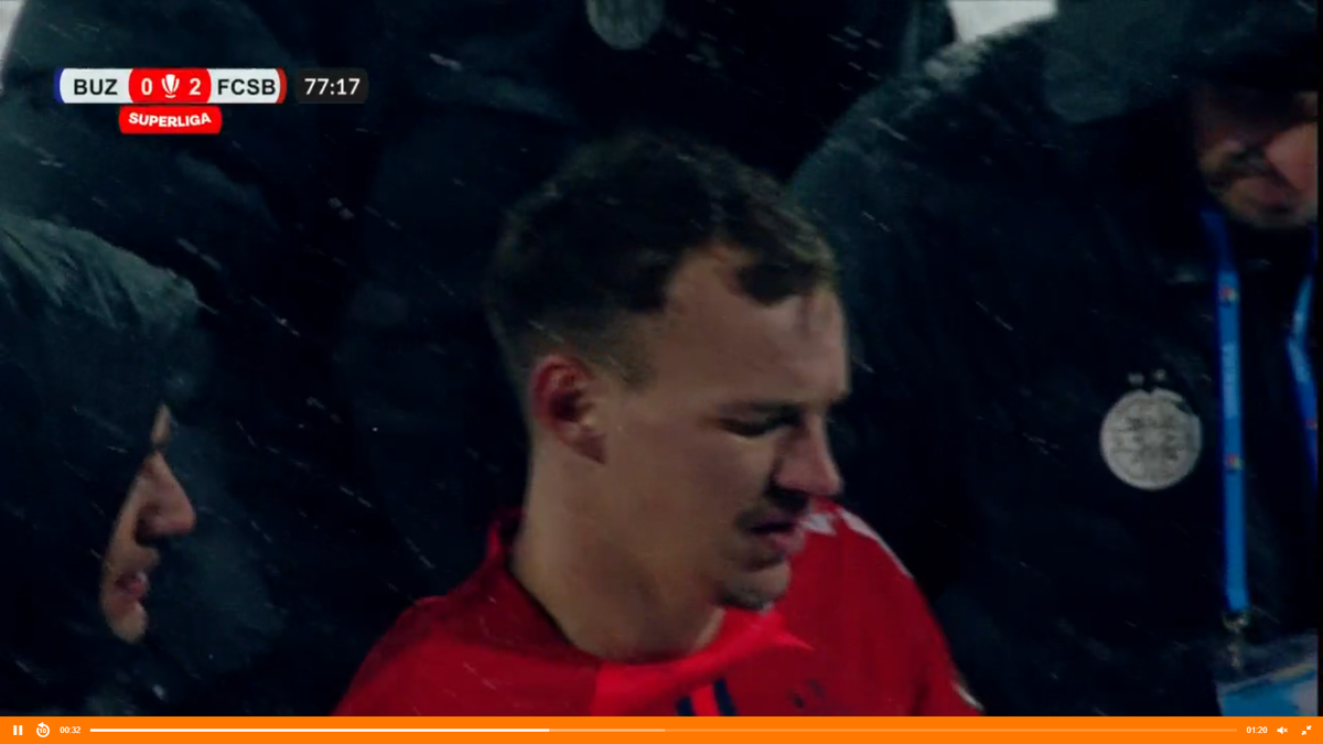 Alexandru Pantea s-a accidentat în Buzău - FCSB și a părăsit terenul în lacrimi