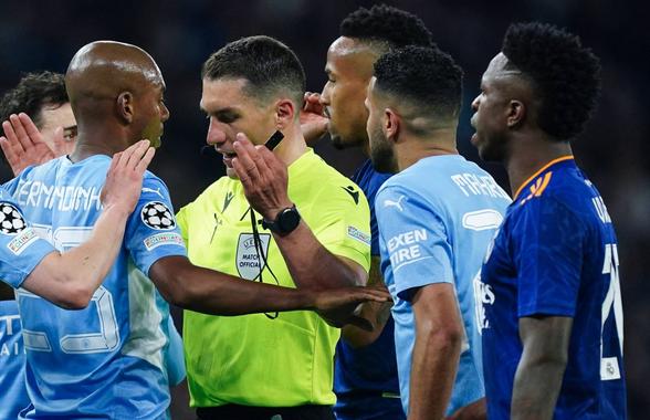 Istvan Kovacs arbitrează din nou Real Madrid – Manchester City! Ultima oară a ieșit o nebunie