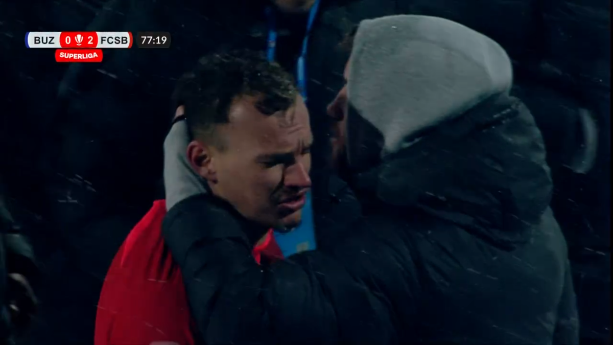 Alexandru Pantea s-a accidentat în Buzău - FCSB și a părăsit terenul în lacrimi