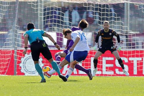 Nico Paz, marcând contra Fiorentinei // foto: Guliver/gettyimages