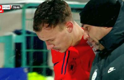 Lacrimi pe zăpadă! Consolat cu greu pe margine, după ce a fost schimbat la FCSB