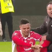 Georgi Milanov a avut probleme după Dinamo - Slobozia/ FOTO: captură Digi Sport