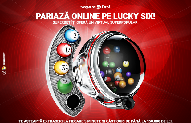 Lucky Six online e unul dintre cele mai tari virtuale oferite de Superbet!