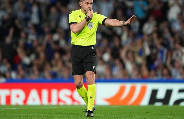 Istvan Kovács, în dificultate în prima repriză la San Sebastian + A anulat golul lui AS Roma doar după intervenția VAR!