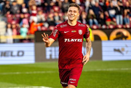 Louis Munteanu, atacantul celor de la CFR Cluj, foto: Instagram