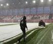S-a întors iarna! » Cum arată terenul cu 90 de minute înainte de Sepsi - Gloria Buzău