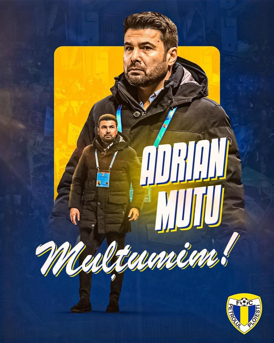 Veste-șoc în Superliga! Adrian Mutu a plecat de la Petrolul