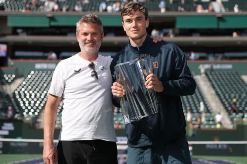 Jack Draper și antrenorul lui, James Trotman Foto: X/ATP Tour