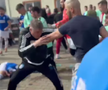 Incident șocant în Sibiu! Un fotbalist a fost CĂLCAT pe cap și umplut de sânge de suporterii și jucătorii adverși: „Am depus plângere penală”