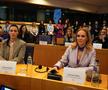 Cătălina Ponor alături de Gabriela Firea, europarlamentar din partea PSD, la Bruxelles FOTO Ștefan Petre