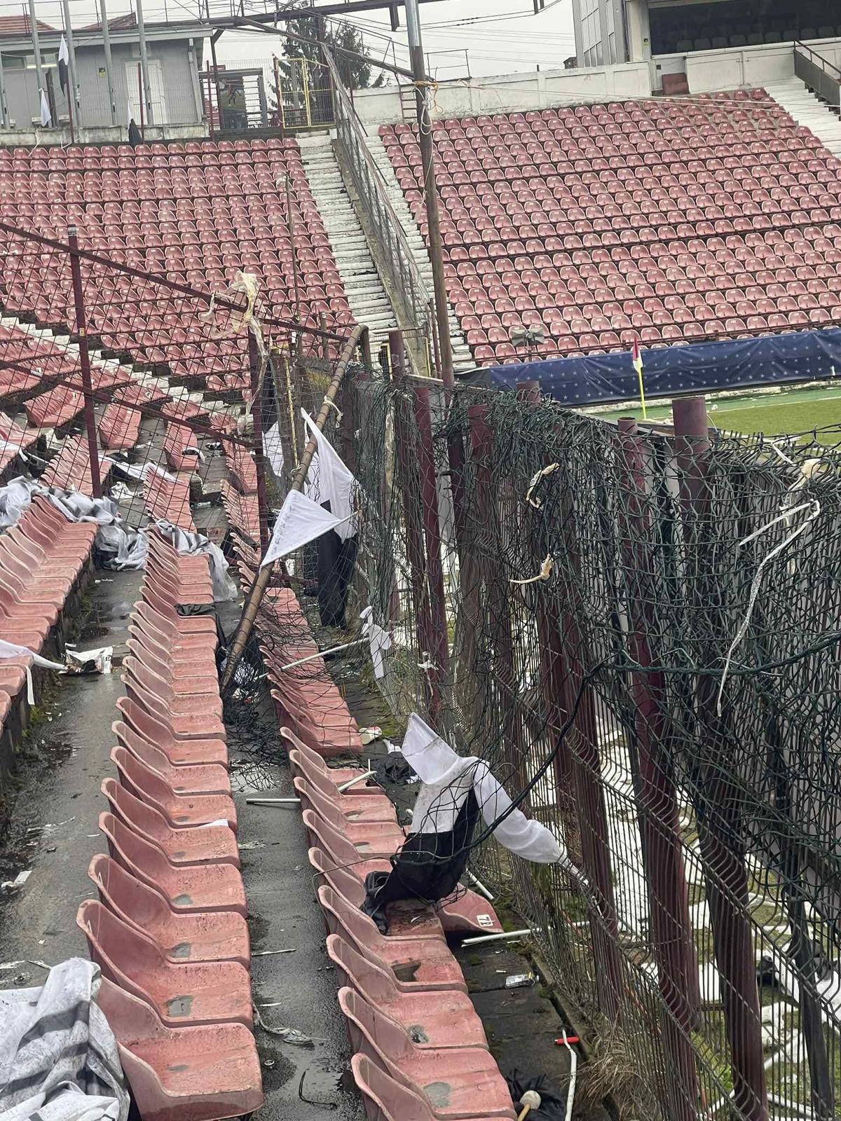 Dezastrul lăsat de suporterii lui U Cluj la derby-ul cu scandal din Gruia