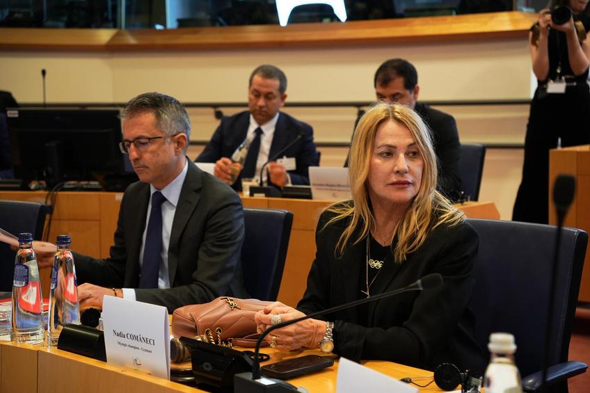 Nadia Comăneci la Parlamentul European FOTO Ștefan Petre