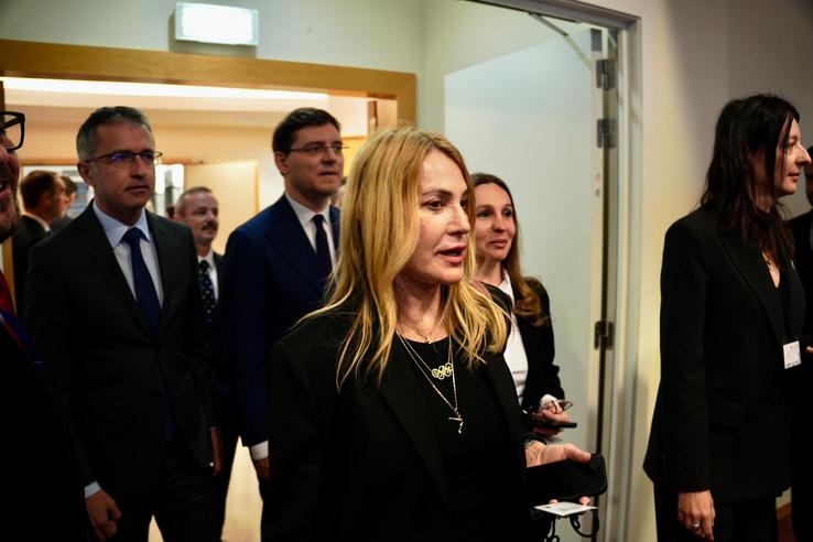 Nadia Comăneci la Parlamentu European FOTO Ștefan Petre