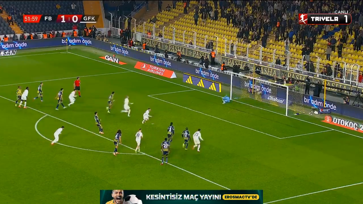 Alex Maxim, gol împotriva lui Fenerbahce