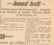 Alt material despre handbal în care a fost menționat și Dan Gheorghiade