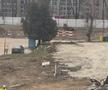 Demontarea instalației de nocturnă de la stadionul Dinamo // FOTO: Facebook @CS Dinamo Bucuresti