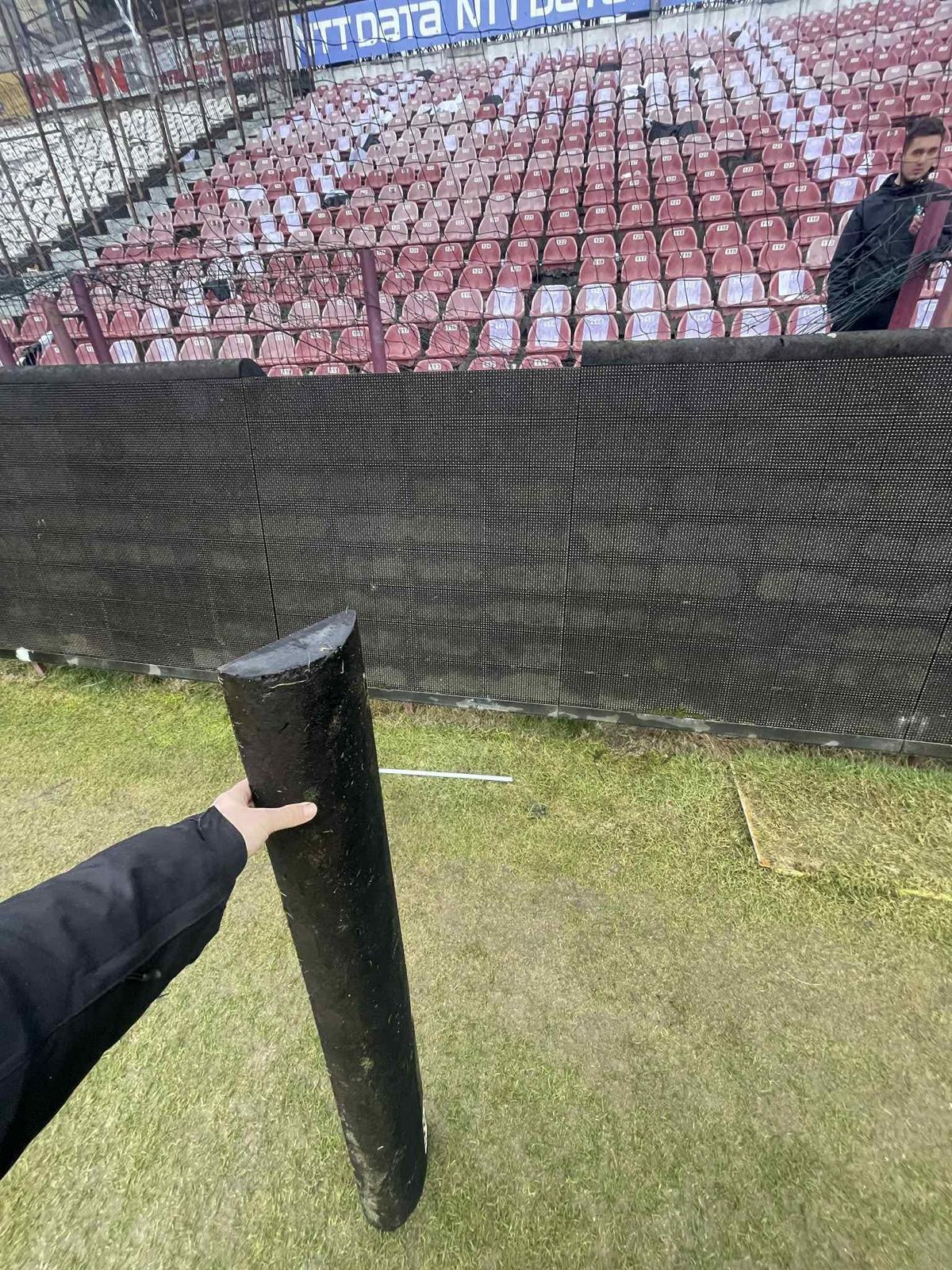 Dezastrul lăsat de suporterii lui U Cluj la derby-ul cu scandal din Gruia