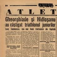 Dan Gheorghiade, campion la atletism, la juniori