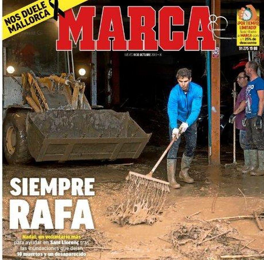 COVID-19. Imaginea zilei în Spania: Rafael Nadal, videoconferință cu un pacient diagnosticat cu coronavirus