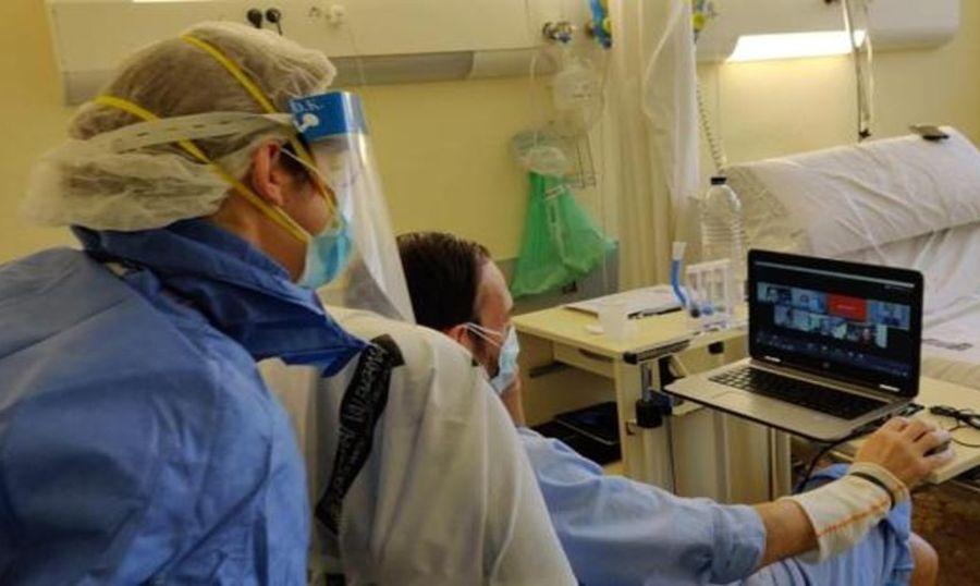 COVID-19. Imaginea zilei în Spania: Rafael Nadal, videoconferință cu un pacient diagnosticat cu coronavirus