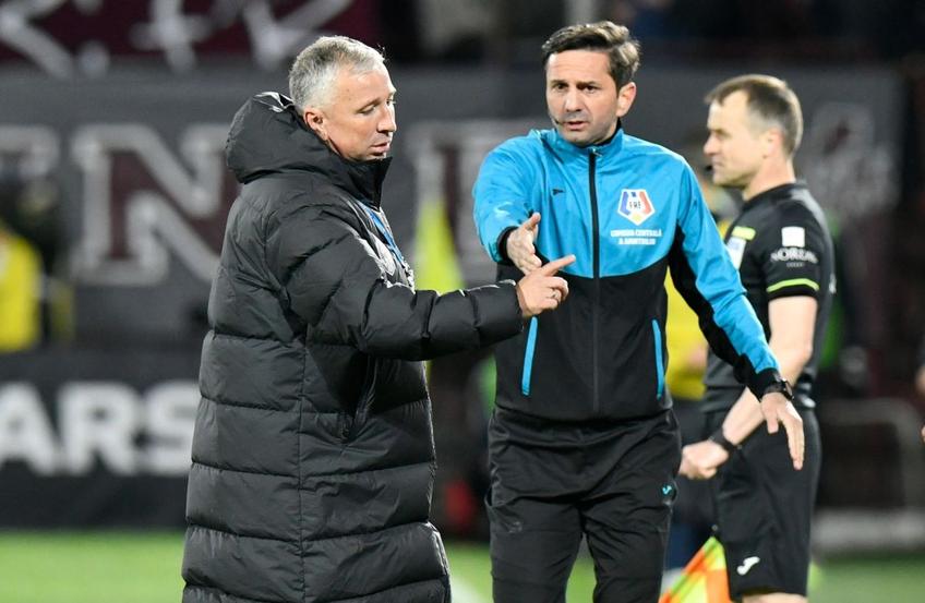 FCSB s-a impus în derby-ul cu CFR Cluj, scor 1-0. Dan Petrescu (54 de ani), antrenorul „feroviarilor”,  a dat vina pe arbitrajul lui Istvan Kovacs.