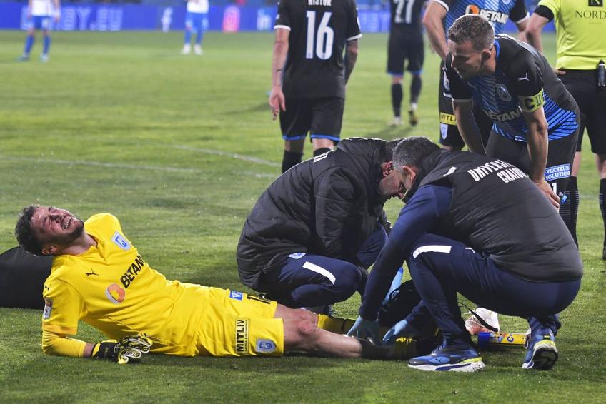 Mirko Pigliacelli, după contactul cu Adrian Petre // foto: Imago Images