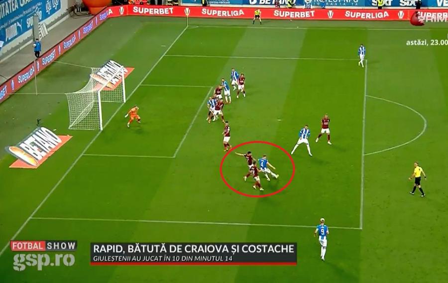 Fotbalistul făcut praf după CSU Craiova - Rapid 3-1: „Deprinderi de amatori!”