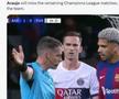 Meme după Barcelona - PSG 1-3 / Foto: Instagram