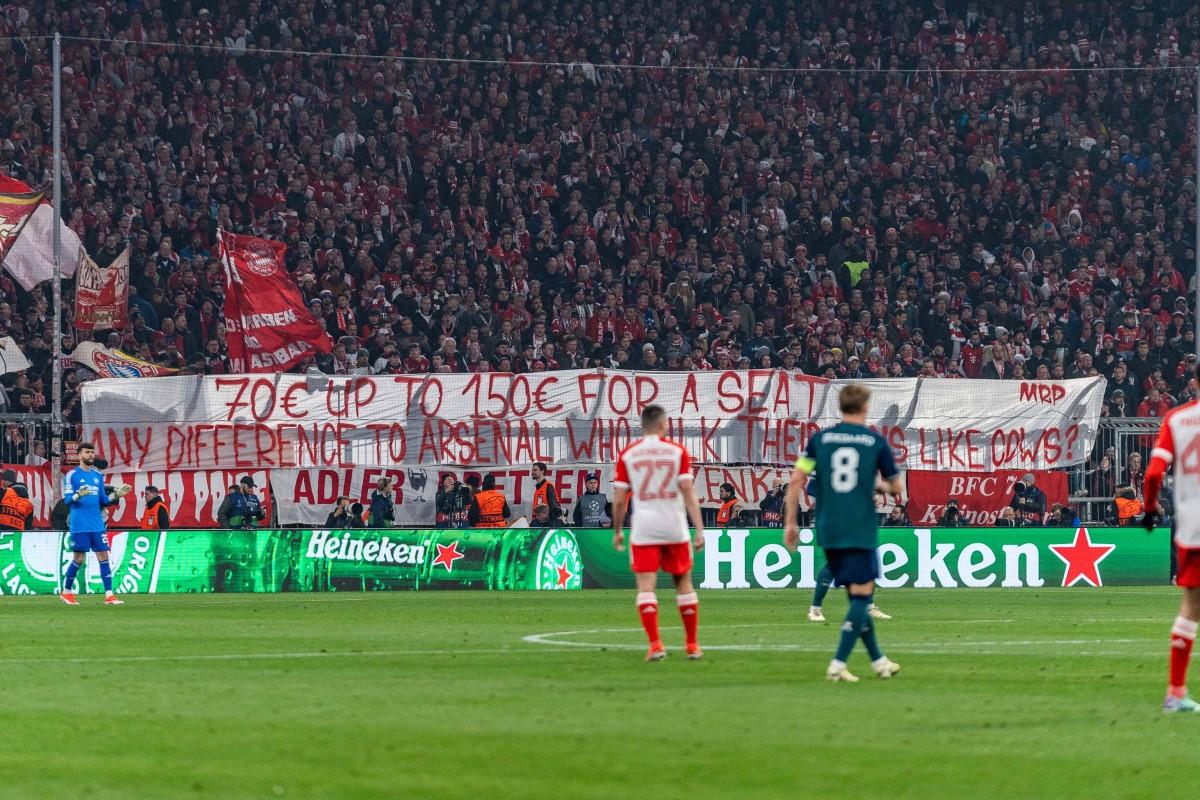Atmosfera de la Bayern Munchen - Arsenak