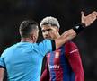 Faza la care Istvan Kovacs a scos cartonașul roșu în Barcelona - PSG