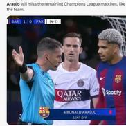 Barcelona - PSG 1-4 / Foto: Instagram