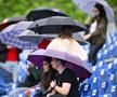 Ploaie și spectatori cu umbrele - ziua a patra Țiriac Open Foto: Raed Krishan