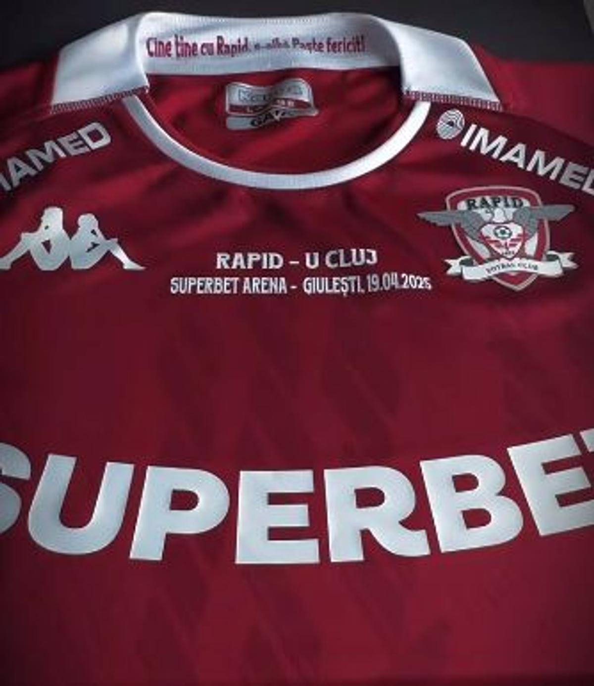 Rapidiștii lovesc din nou: gafă pe tricoul cu care îi ademenesc pe fani la stadion!