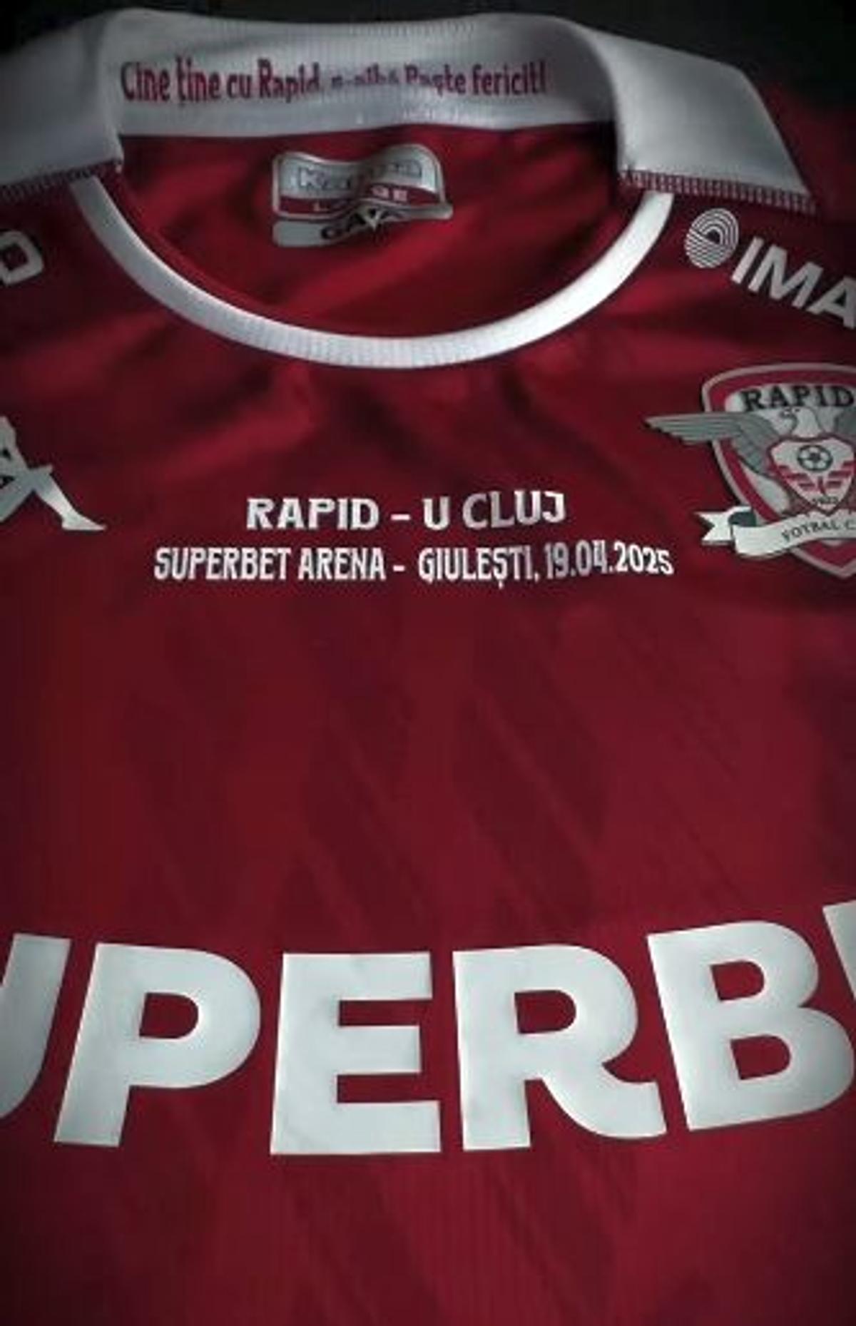 Rapidiștii lovesc din nou: gafă pe tricoul cu care îi ademenesc pe fani la stadion!
