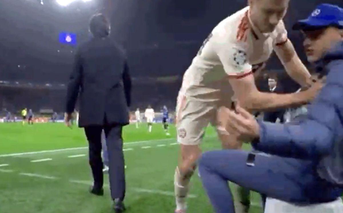 Josip Stanisic și gestul făcut în Inter - Bayern