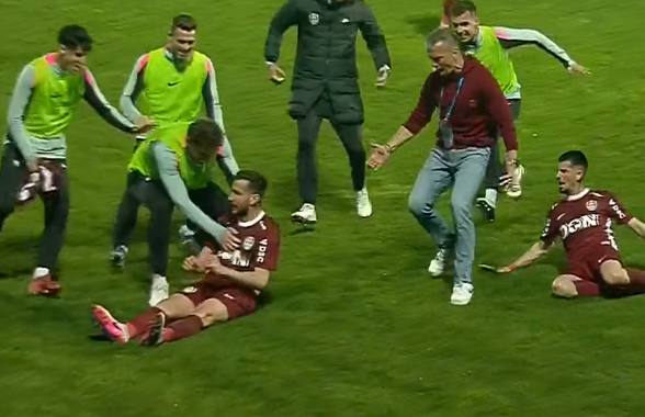 Când nimeni nu mai spera, Adrian Păun a adus victoria CFR -ului la Mioveni: Pancu a sprintat direct la eroul său