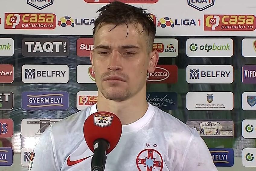 Darius Olaru, după Sepsi OSK - FCSB 2-2 // foto: captură YouTube @ Look Sport