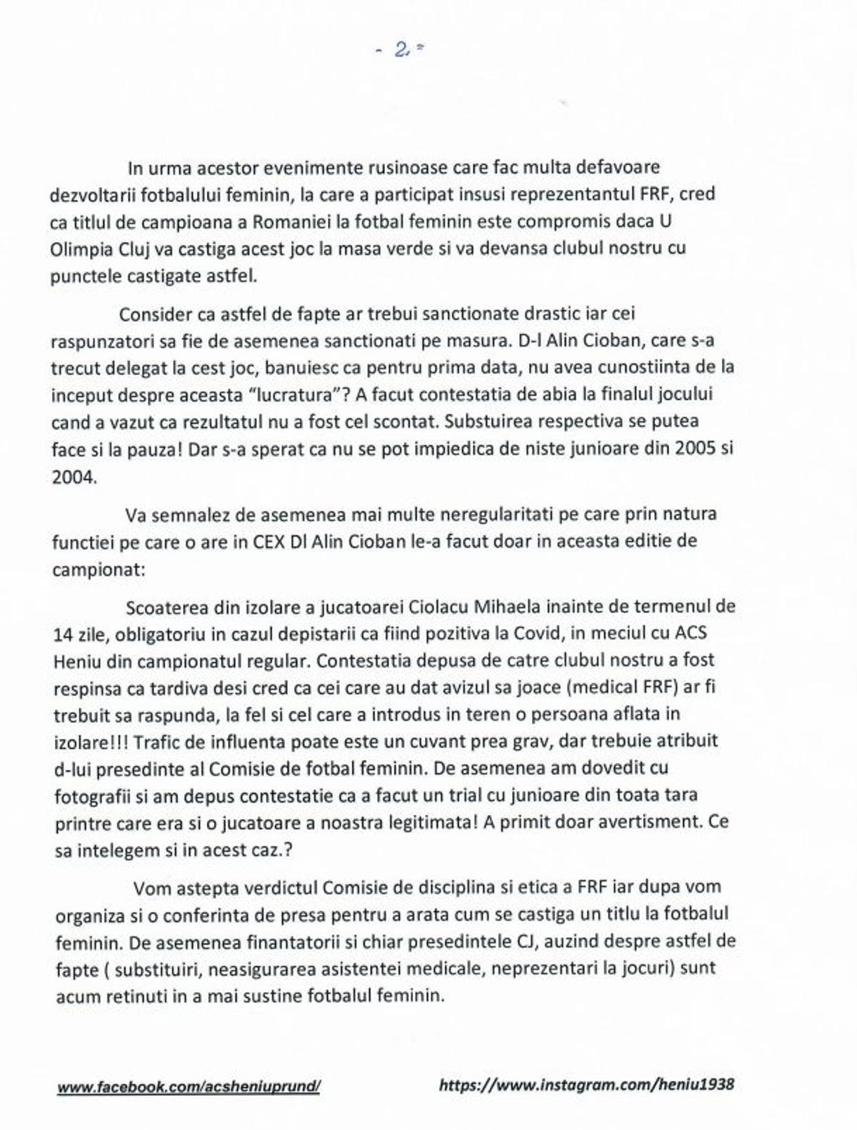 Și campionatul feminin decis la Comisii! » Acuzații de aranjament în lupta la titlu: „Mi-a zis: «I-am dat meciul Clujului fiindcă aveți o datorie față de mine»”. Ce spun părțile implicate